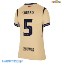 Camisa de time de futebol Barcelona Pau Cubarsi #5 Replicas 2º Equipamento Feminina 2025-26 Manga Curta